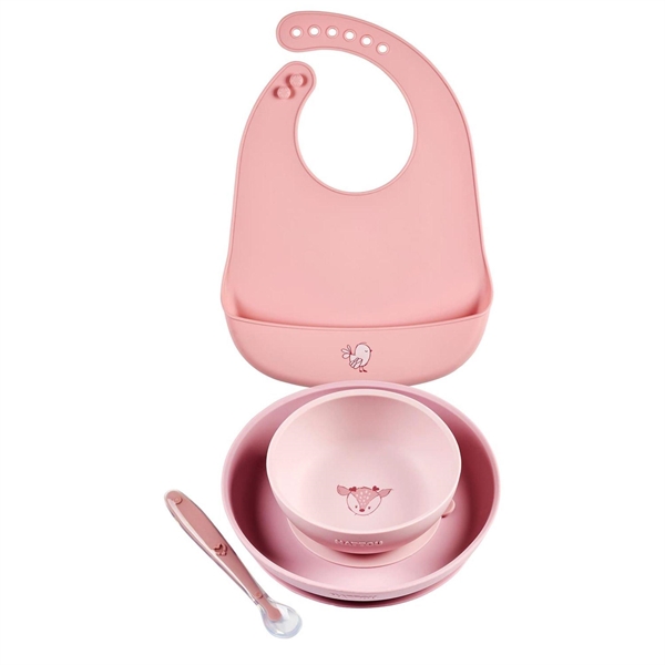 SET 4PZ PAPPA ROSA C/BAVAGLI