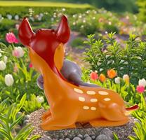 STATUA GIARD.BAMBI E TAMBURI