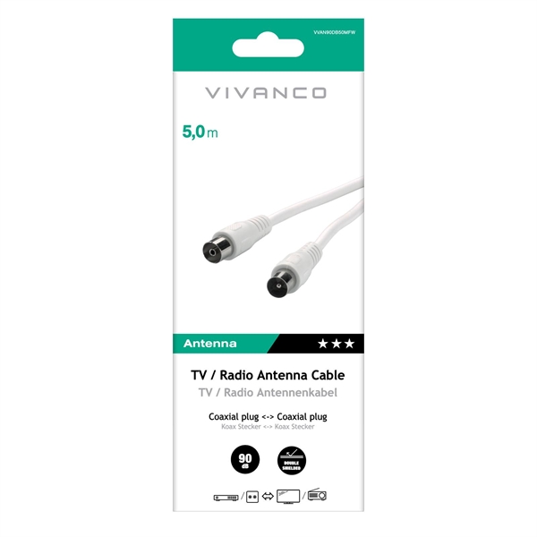 CAVO ANTENNA TV/RADIO 90DB 5