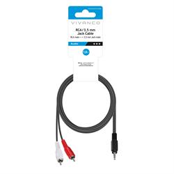 CAVO AUDIO JACK 3,5 MM A 2 R