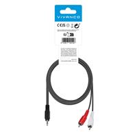 CAVO AUDIO JACK 3,5 MM A 2 R