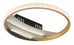 PLAF.MET.NERO SAT LED 12W