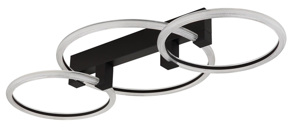 PLAF.MET.NERO OPAC 1XLED TRA