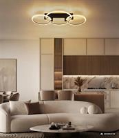 PLAF.MET.NERO OPAC 1XLED TRA