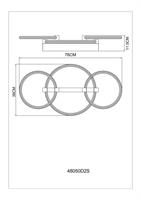 PLAF.MET.NERO OPAC 1XLED TRA