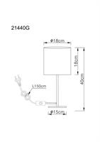 LAMP TAVOL MET NICH 1XE27 40