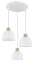 LAMP SOSPENS MET WHT 3XE27