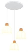 LAMP SOSPENS MET WHT 3XE27