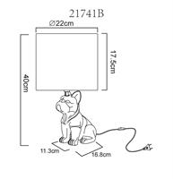 LAMP TAV CERAMICA BLK SAT 60
